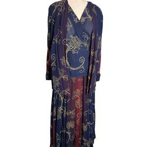 Vintage Carole Little Petites Size 4 Boho Jacket Blouse & Skirt Set